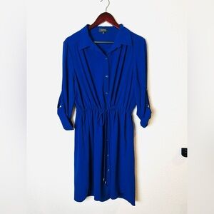 Elegant Blue Midi Dress